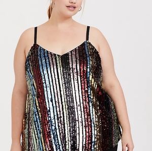 Torrid sequin swing tank